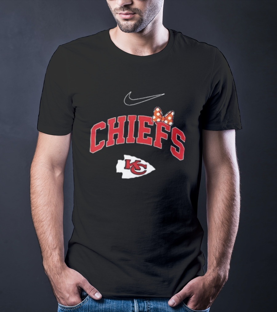 Kansas City Chiefs Boo To You Fa Boo Lous Chiefs Nike Bow KC T-Shirt