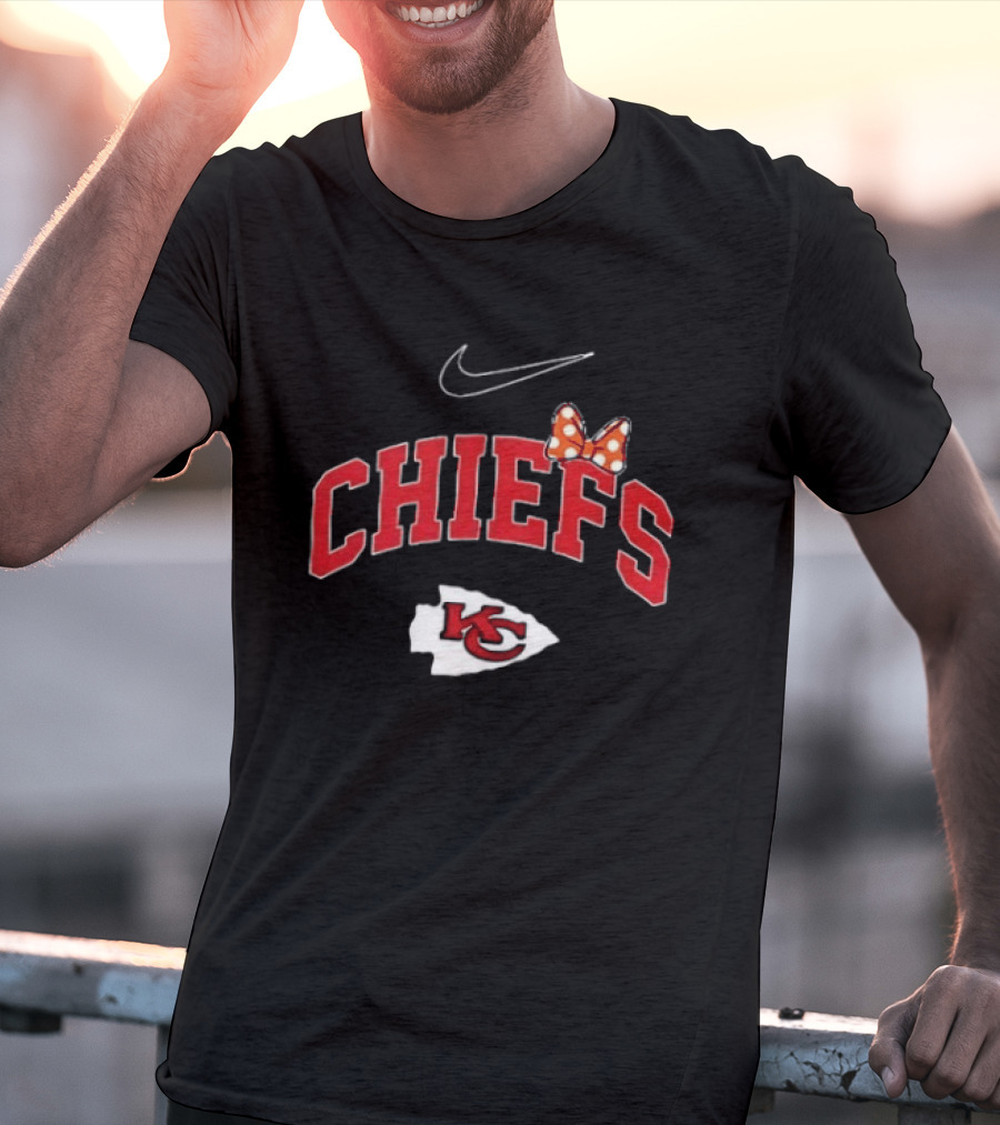 Kansas City Chiefs Boo To You Fa Boo Lous Chiefs Nike Bow KC T-Shirt