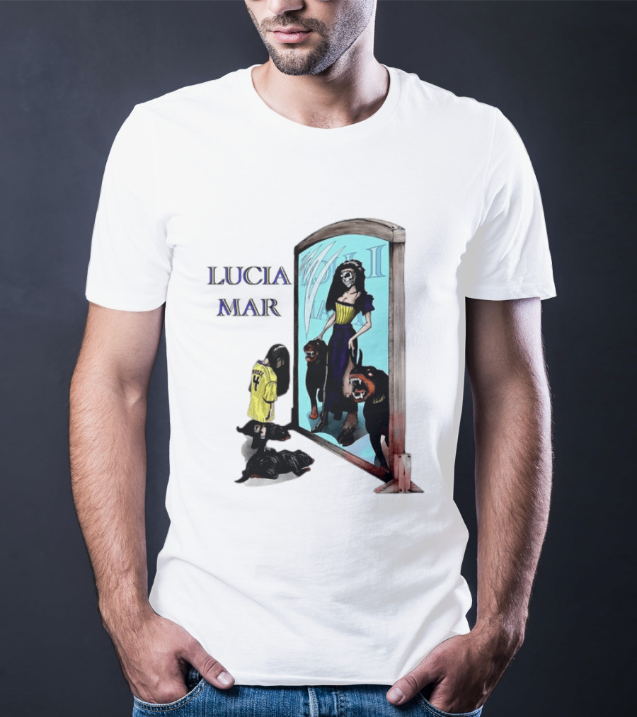 Dungeon Crawler Carl Lucia Mar Mirror Reflection With Dogs T-Shirt