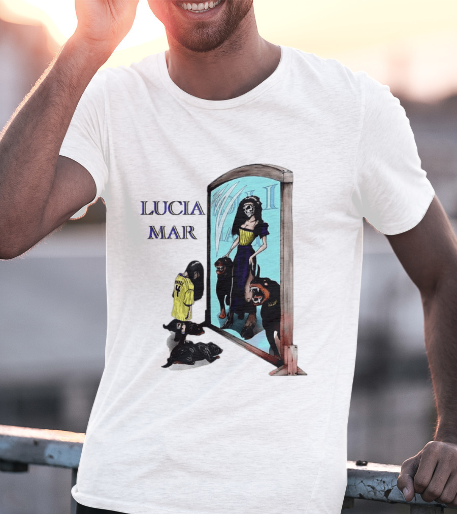 Dungeon Crawler Carl Lucia Mar Mirror Reflection With Dogs T-Shirt
