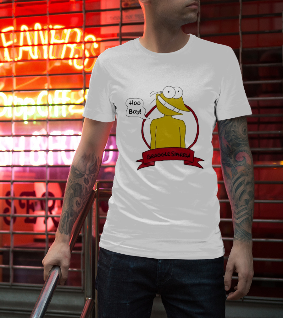 Hoo Boy Graggle Simpson Cartoon T-Shirt