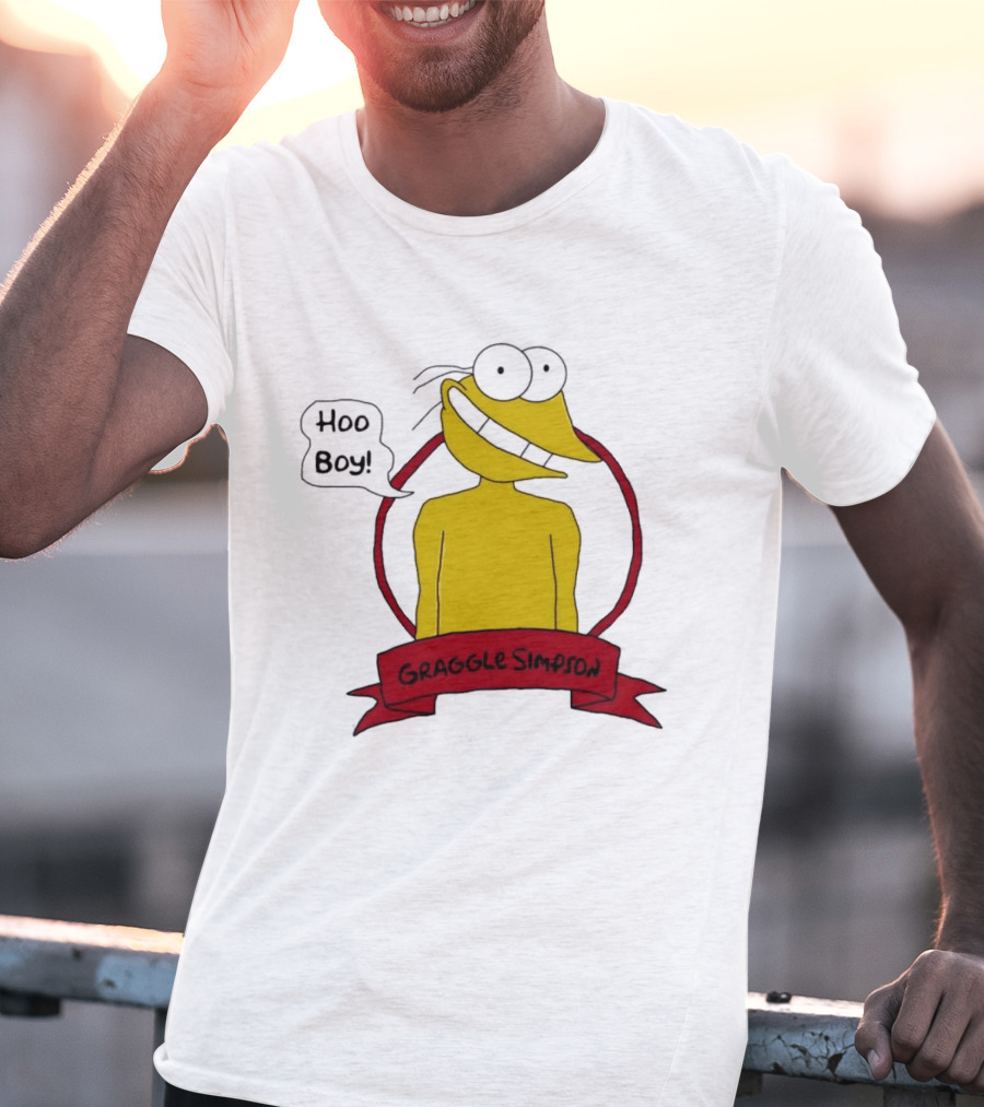 Hoo Boy Graggle Simpson Cartoon T-Shirt