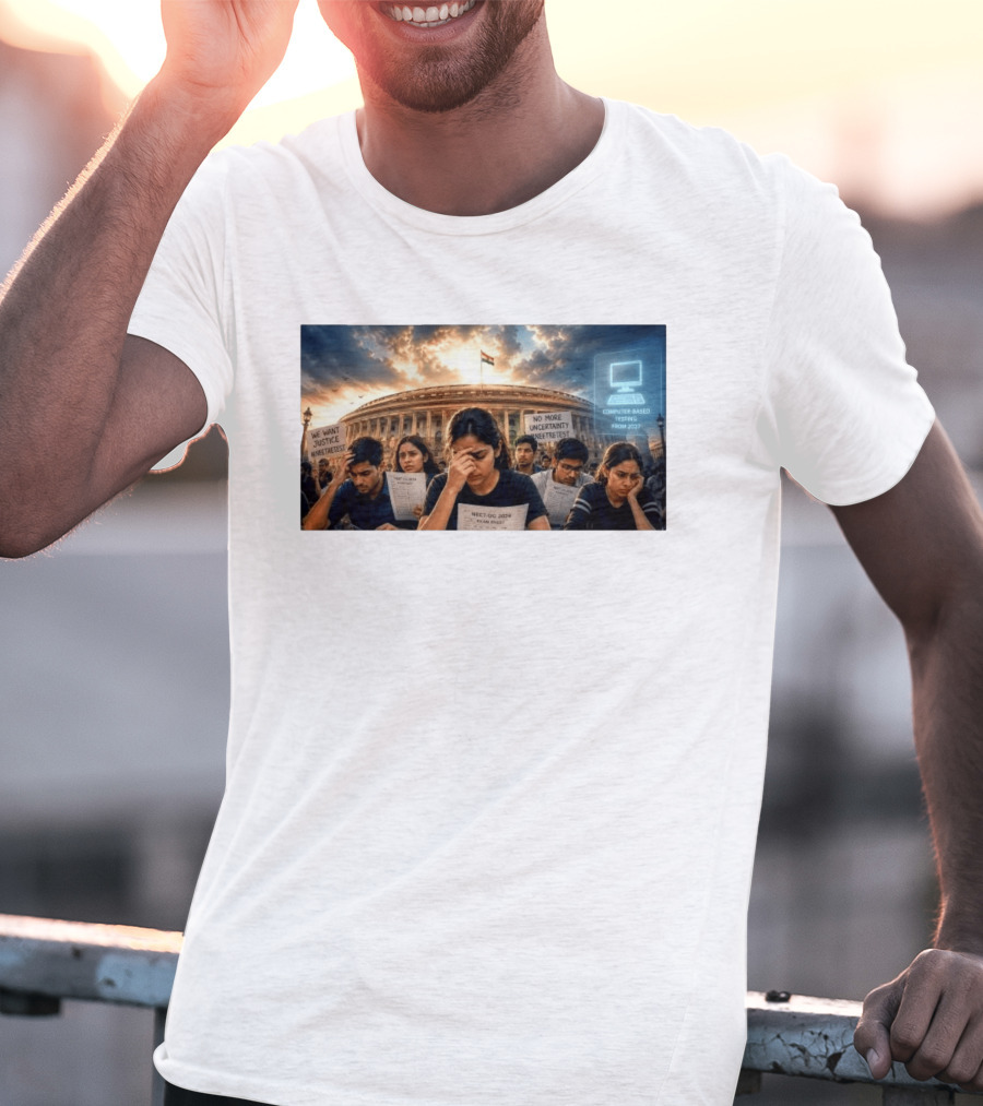 NTA Defends NEET Exam 2021 Retest Before Parliamentary Panel Amid Student Protests T-Shirt