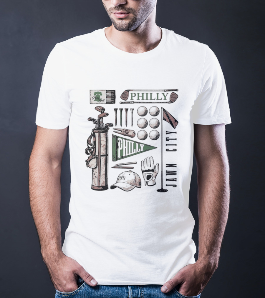 Philly Jawn Philadelphia Golf City Phi T-Shirt