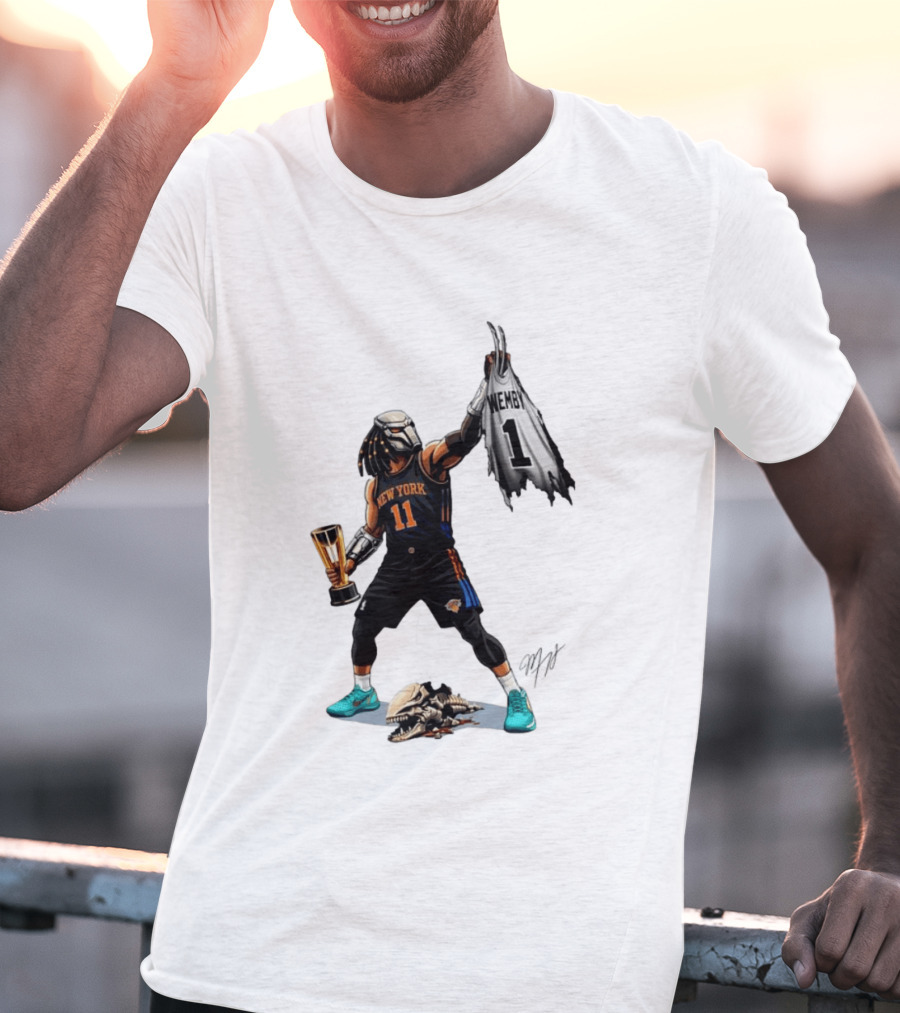 Jalen Brunson New York Knicks Wemby NBA Basketball Cartoon 11 Trophy T-Shirt