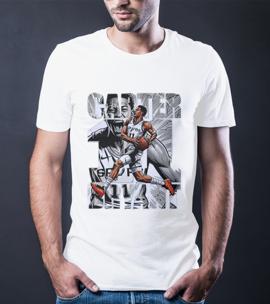 Keldon Johnson Spurs 11 Carter Bryant NBA San Antonio T-Shirt