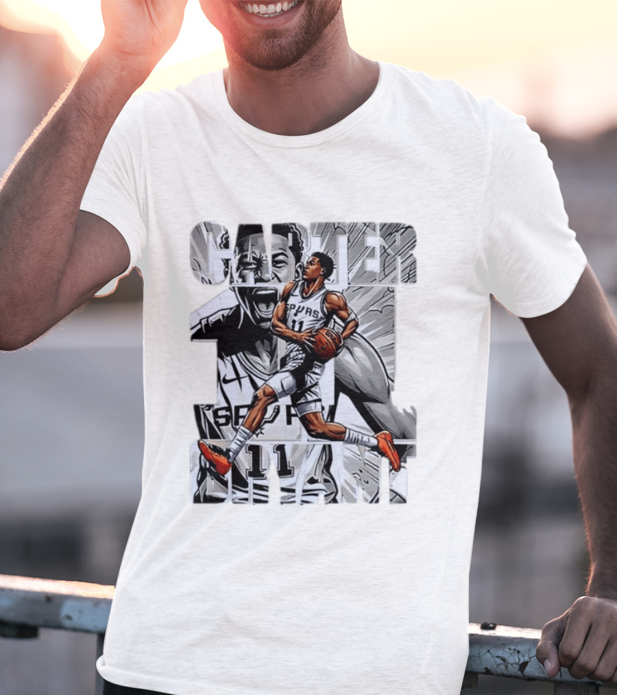 Keldon Johnson Spurs 11 Carter Bryant NBA San Antonio T-Shirt
