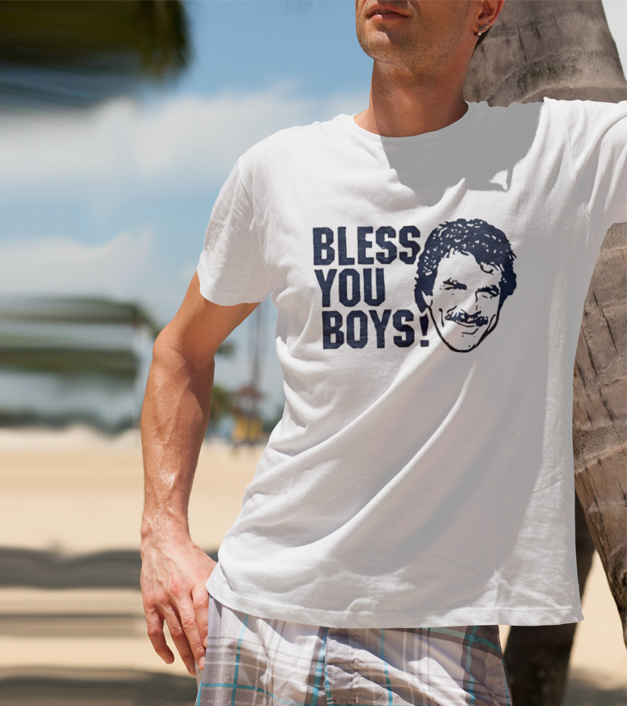 Bless You Boys Tom Selleck Detroit Tigers T-Shirt