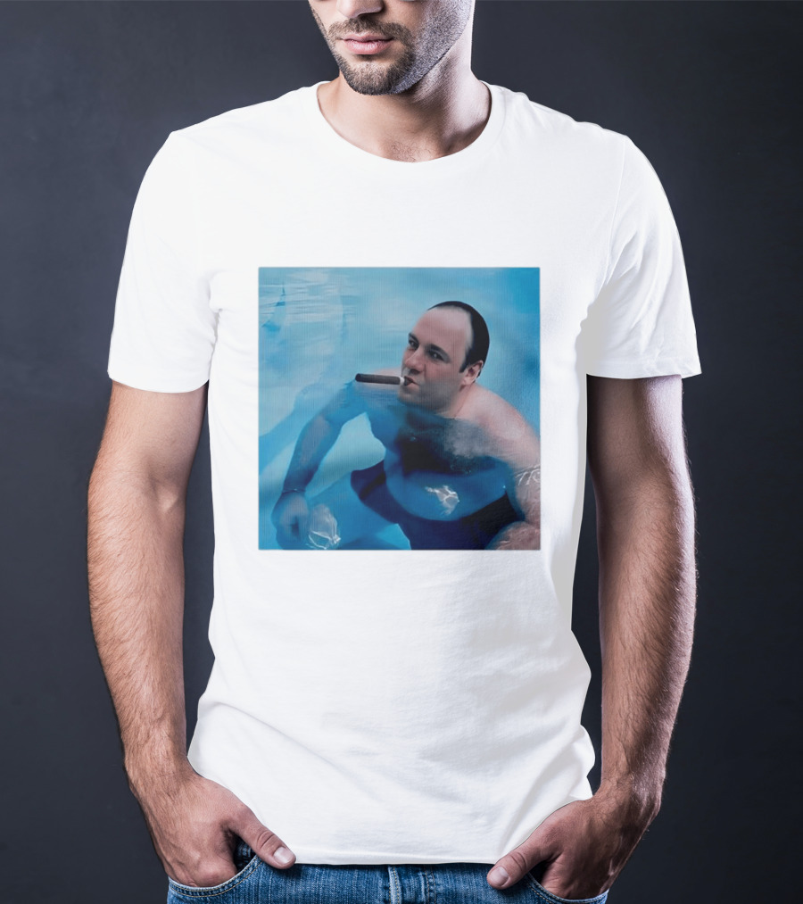 Tony Soprano The Sopranos Pool Scene Cigar Water Moment T-Shirt