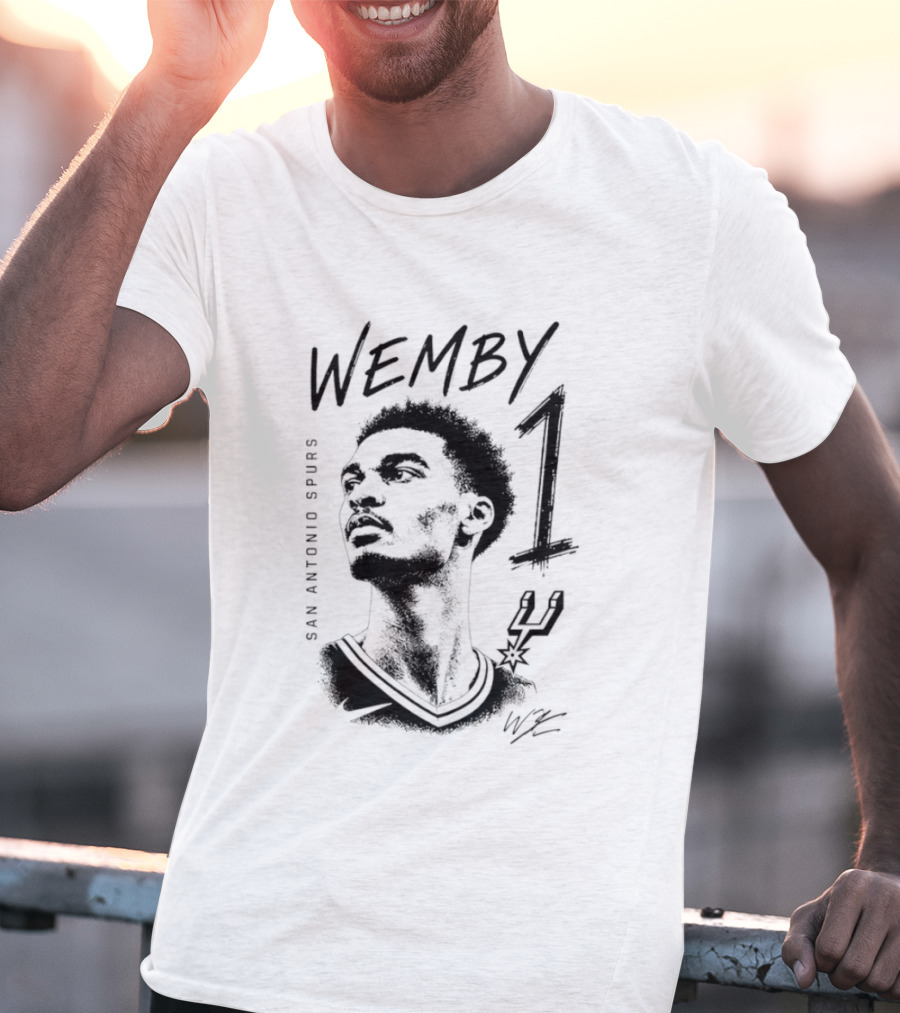 Wemby 1 Victor Wembanyama San Antonio Spurs Star T-Shirt