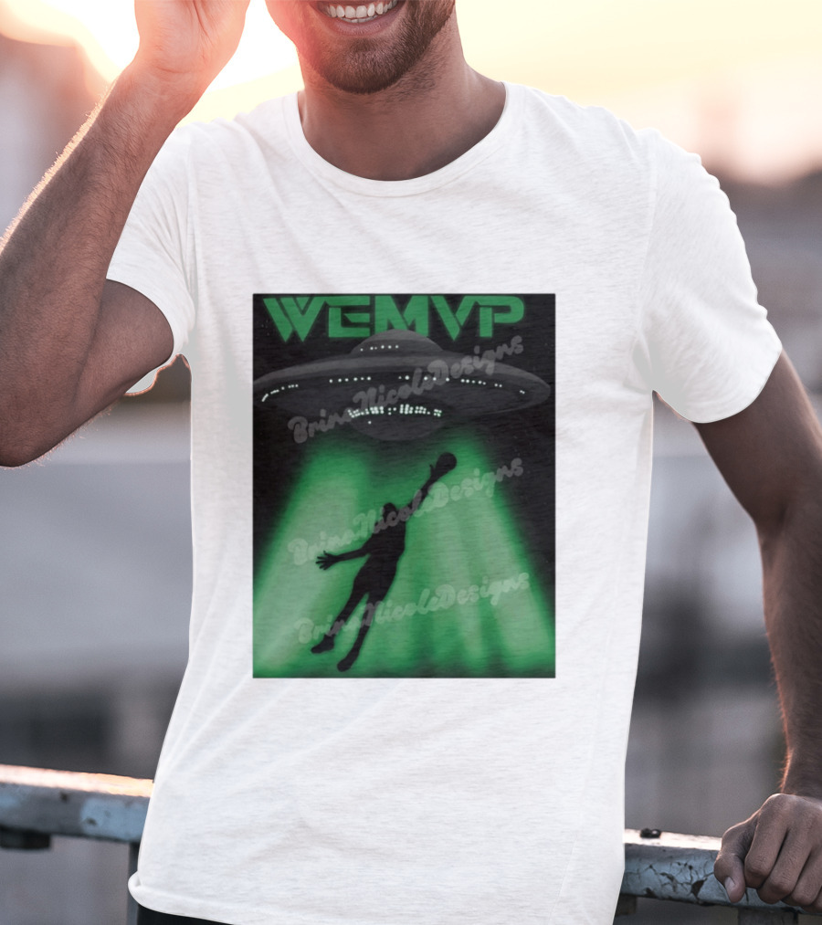WEMVP Wemby Alien UFO San Antonio Spurs Basketball NBA 2026 T-Shirt