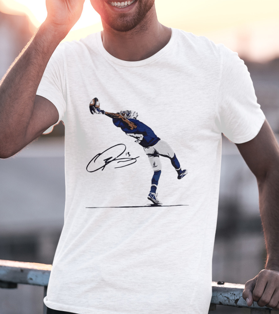 The Catch Odell Beckham Jr. Signature New York Giants Football Moment T-Shirt