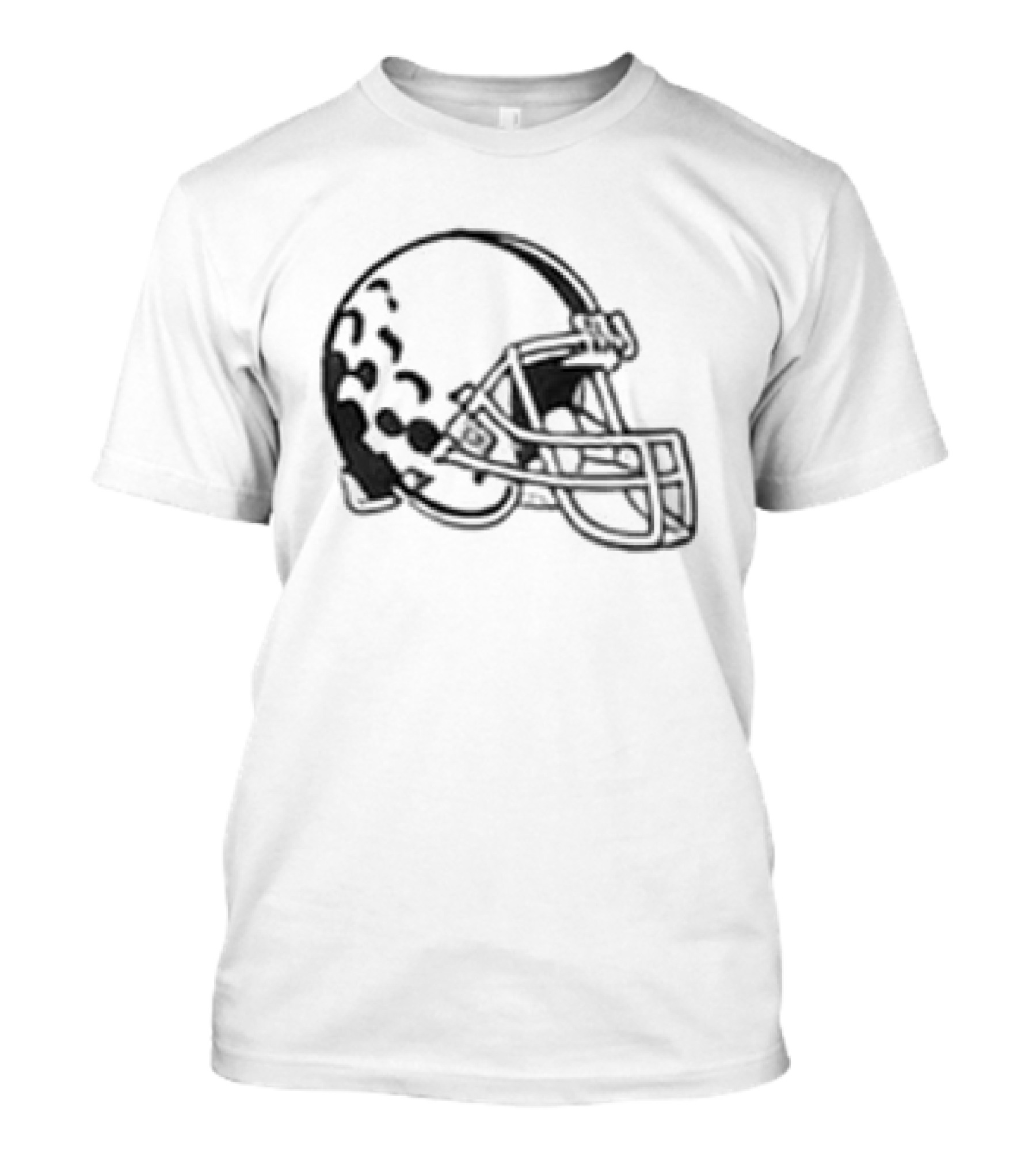 Todd Monken Browns Helmet Polo T-Shirt