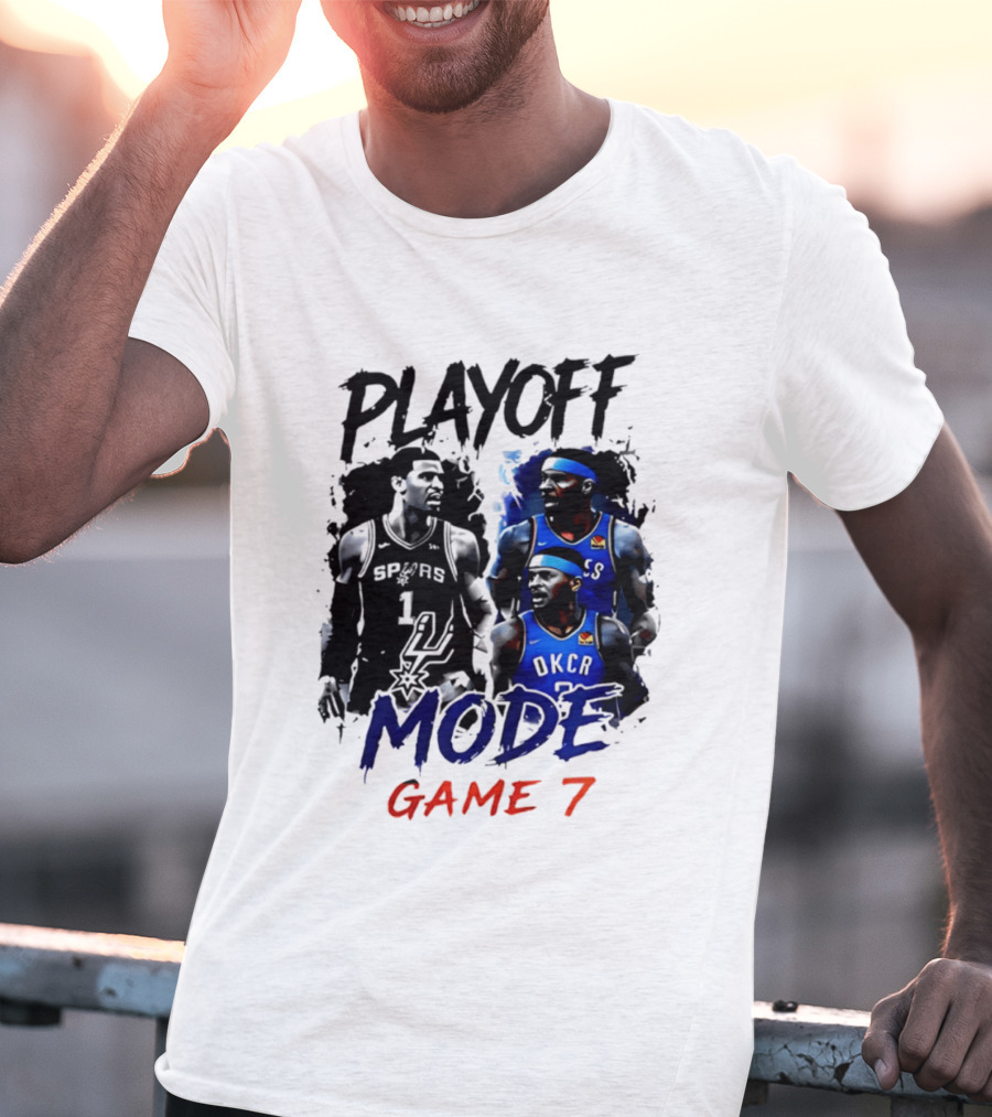 Playoff Mode Game 7 Victor Wembanyama San Antonio Spurs Vs Shai Gilgeous Alexander Oklahoma City Thunder T-Shirt