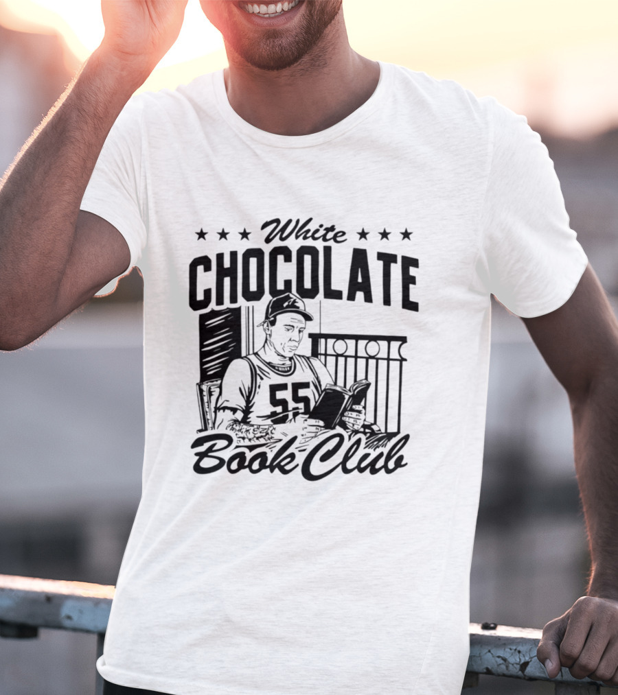 White Chocolate Book Club 55 Star Jersey Reader T-Shirt