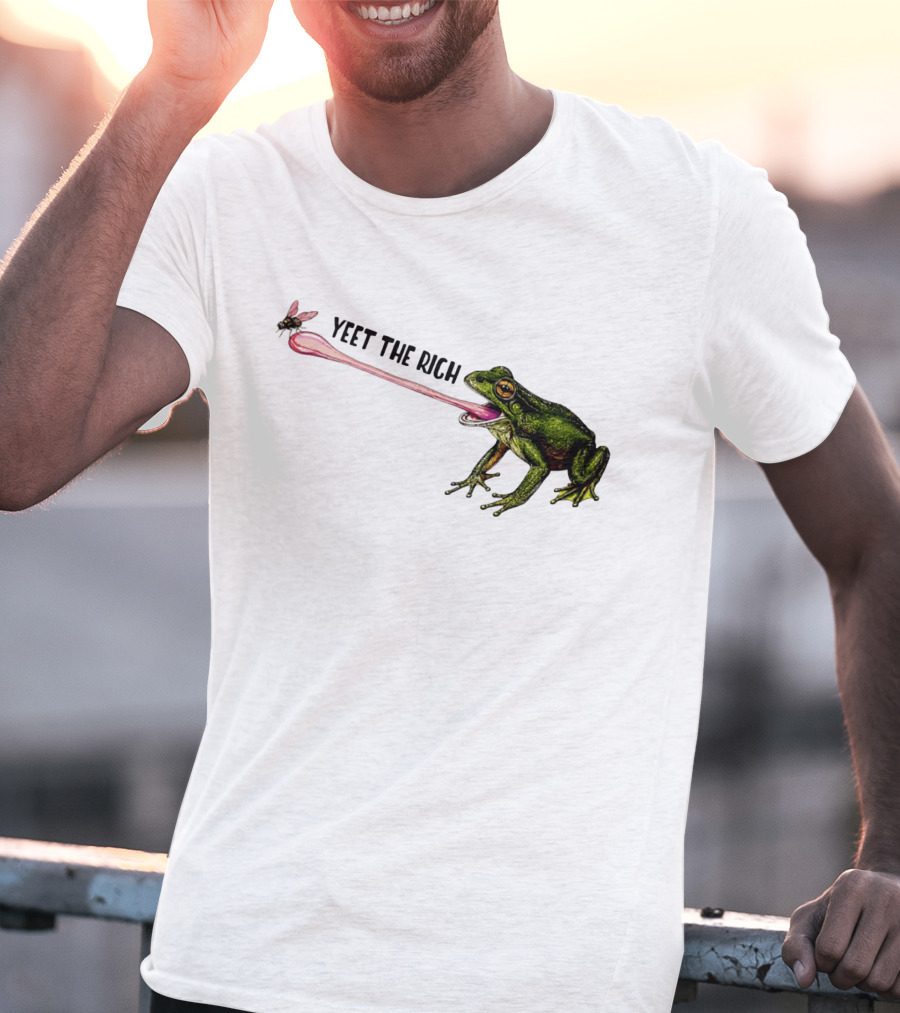 Yeet The Rich Frog With Fly Tongue Capture T-Shirt