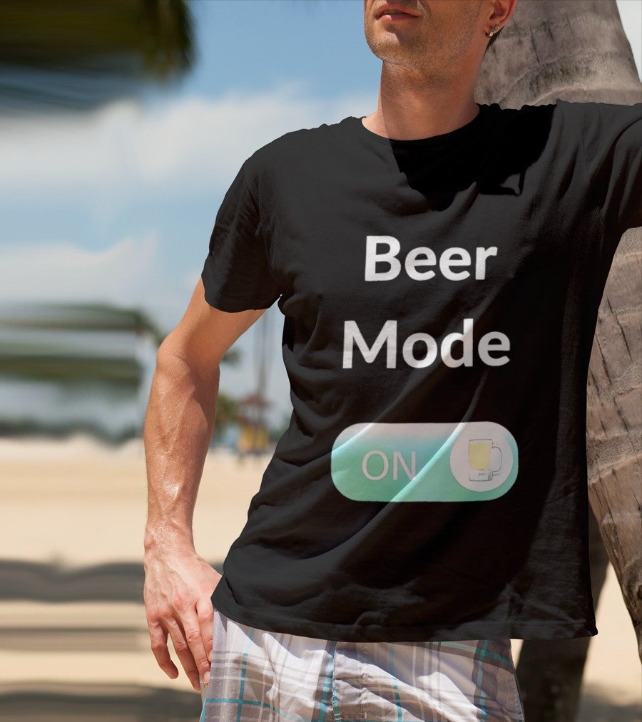 Beer Mode On Switch With Beer Glass T-Shirt