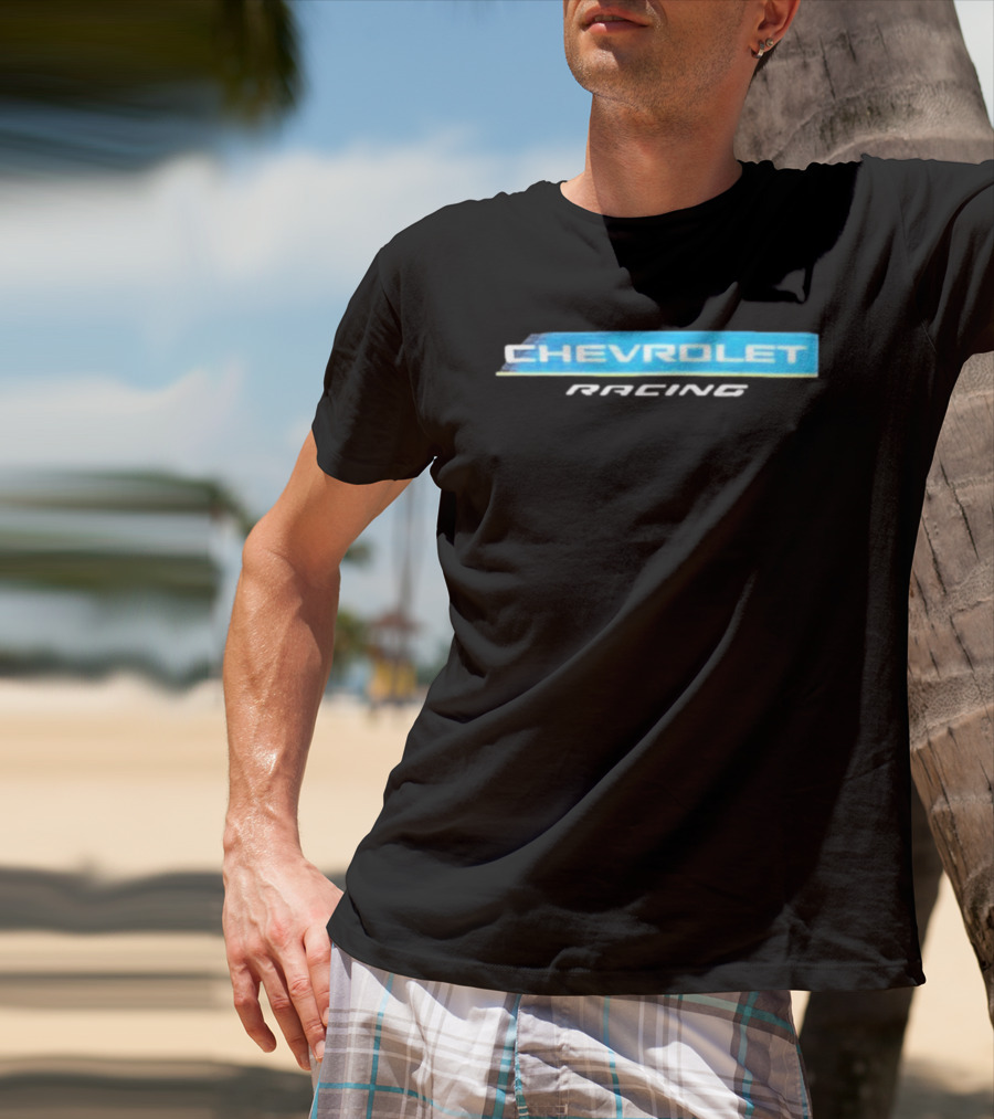 Chevrolet Racing Blue And White T-Shirt