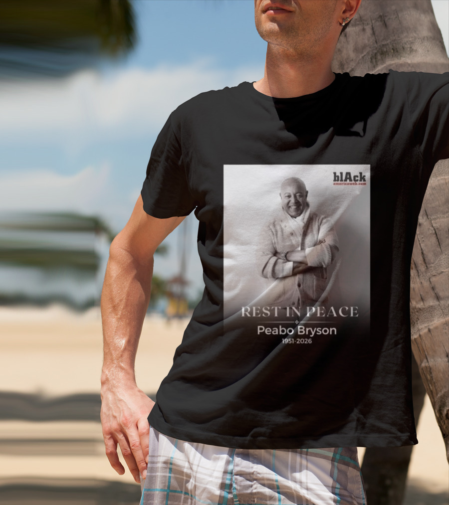 Rest In Peace Peabo Bryson 1951 2026 Black Americaweb T-Shirt