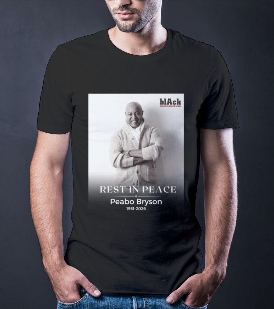 Rest In Peace Peabo Bryson 1951 2026 Black Americaweb T-Shirt