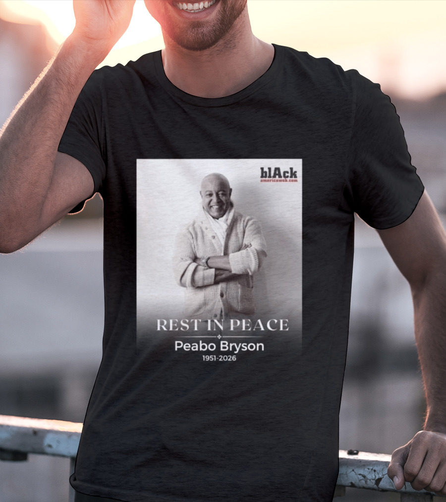 Rest In Peace Peabo Bryson 1951 2026 Black Americaweb T-Shirt