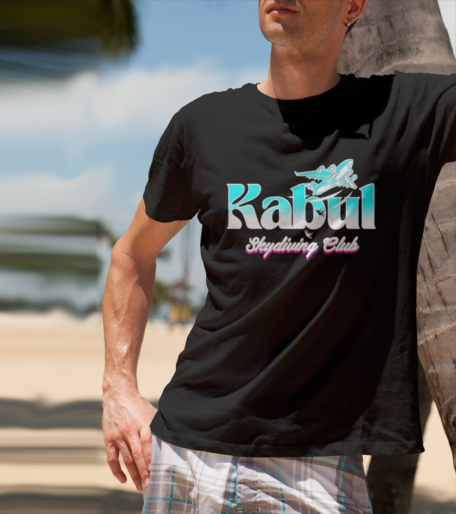 Kabul Skydiving Club Airplane Adventure T-Shirt