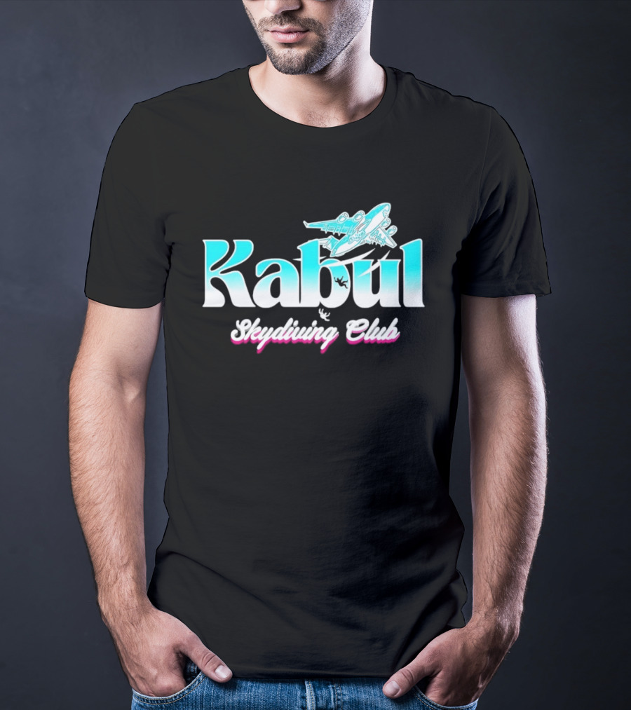 Kabul Skydiving Club Airplane Adventure T-Shirt