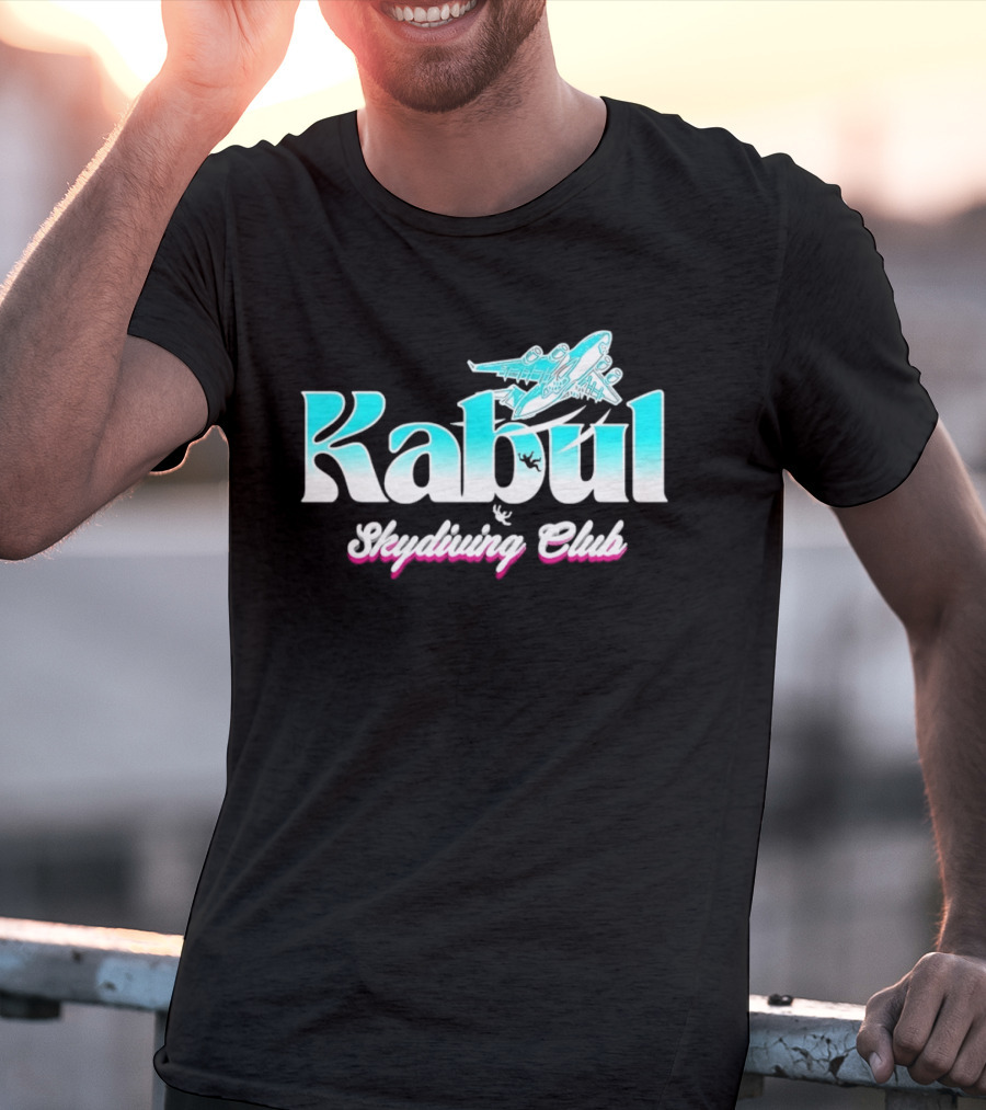 Kabul Skydiving Club Airplane Adventure T-Shirt