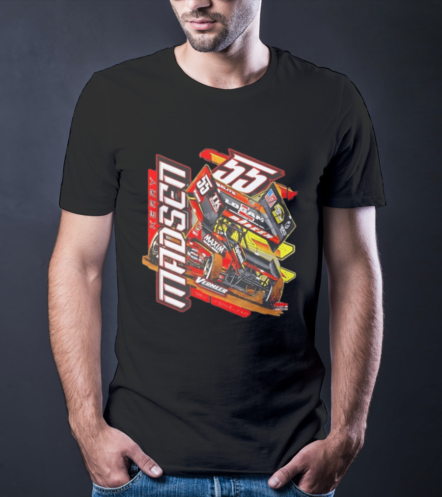 Kerry Madsen 55 Vermeer Logan Madsen Racing Sprint Car Maxim Too Much Grip T-Shirt