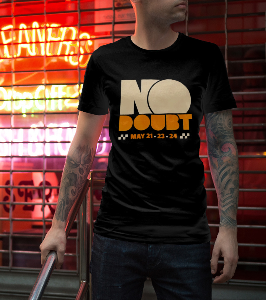 No Doubt Tour May 21 23 24 Checkered T-Shirt