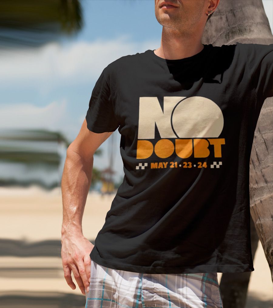 No Doubt Tour May 21 23 24 Checkered T-Shirt