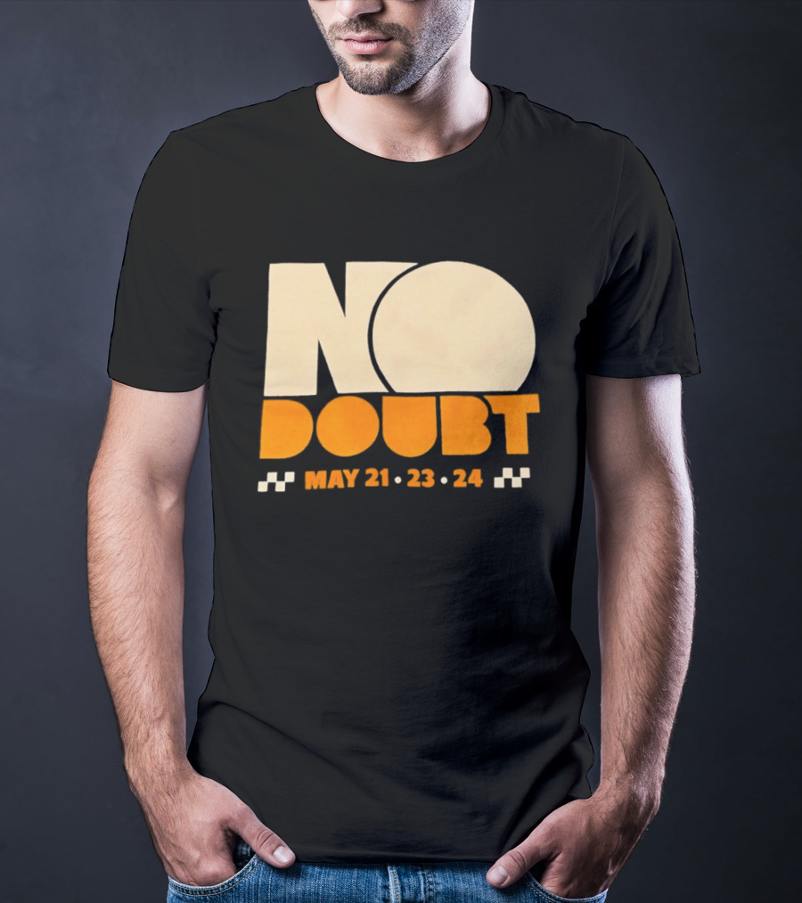 No Doubt Tour May 21 23 24 Checkered T-Shirt