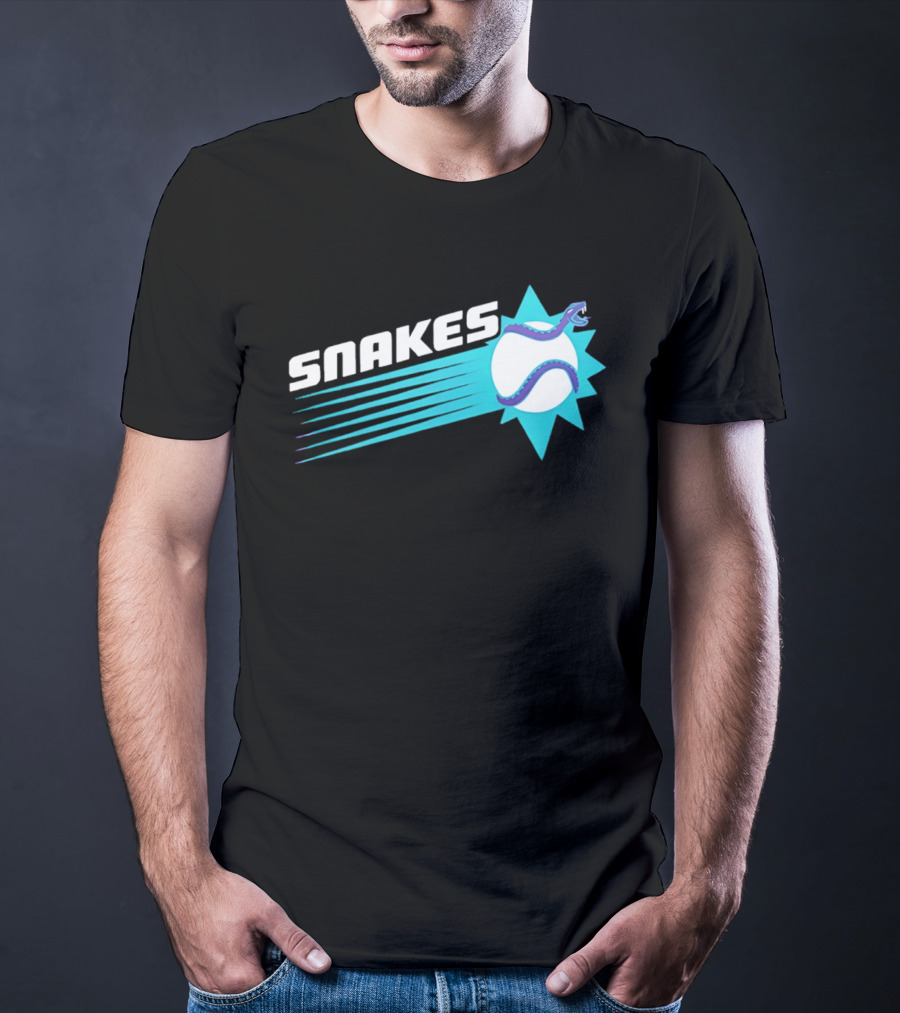 Arizona Snakes Baseball Team Serpentine T-Shirt