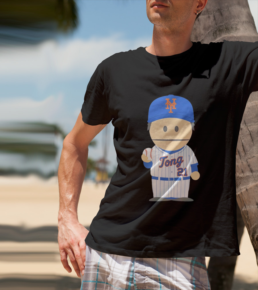 New York Mets Jonah Tong Canadian Canon 21 Baseball T-Shirt