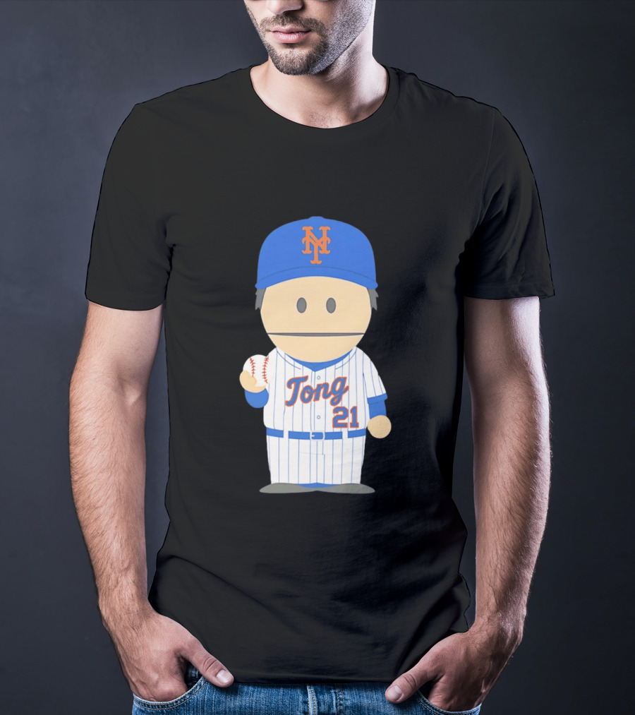 New York Mets Jonah Tong Canadian Canon 21 Baseball T-Shirt