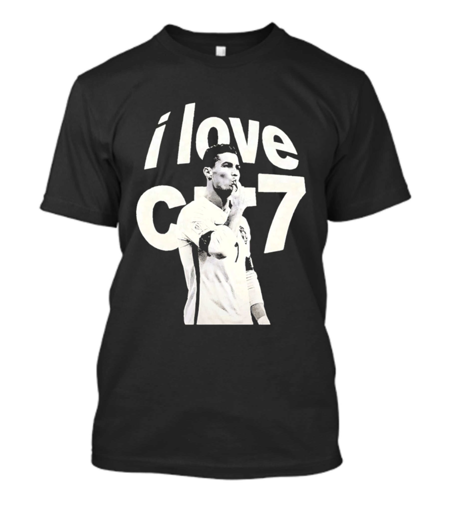 Cristiano Ronaldo I Love CR7 Image Al Nassr GOAT T-Shirt