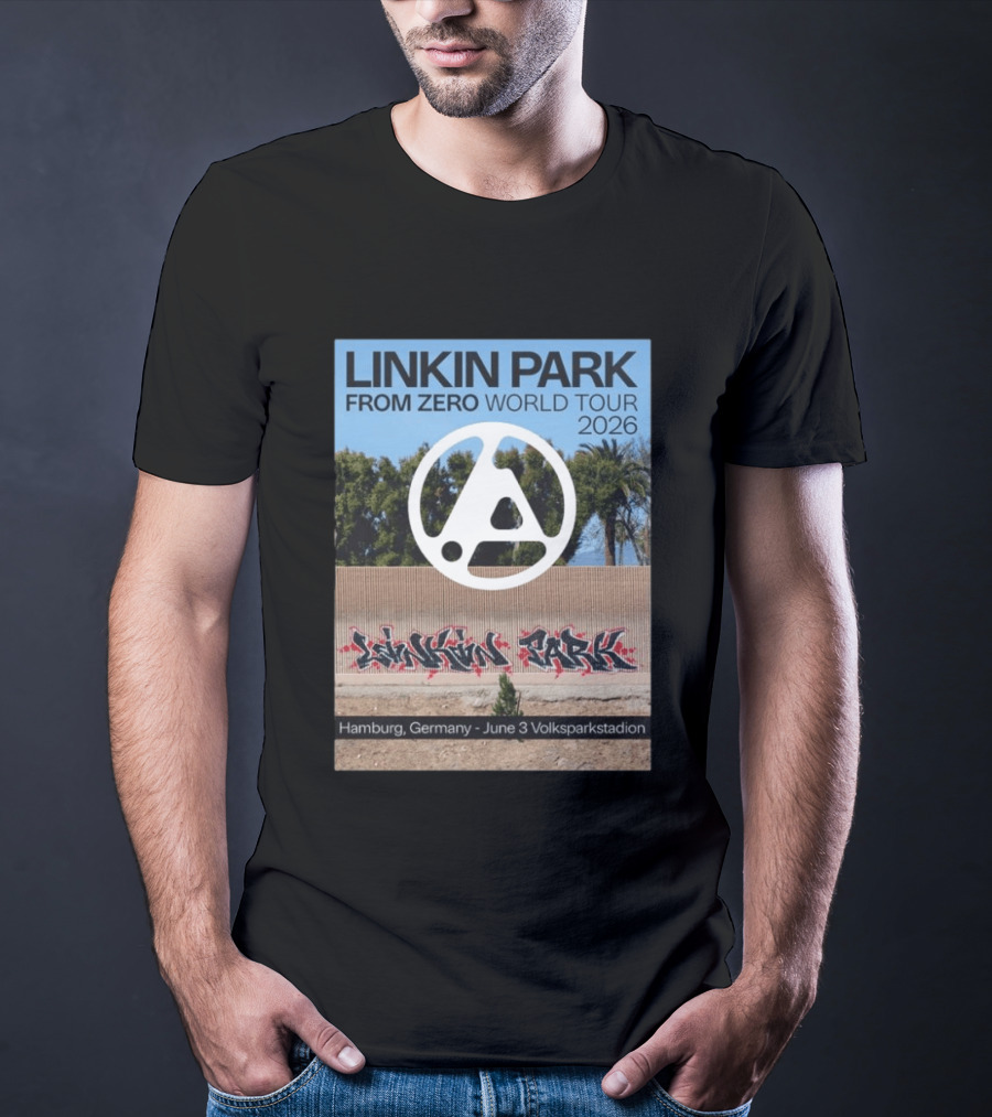 Linkin Park From Zero World Tour 2026 Hamburg Germany June 3 Volksparkstadion T-Shirt
