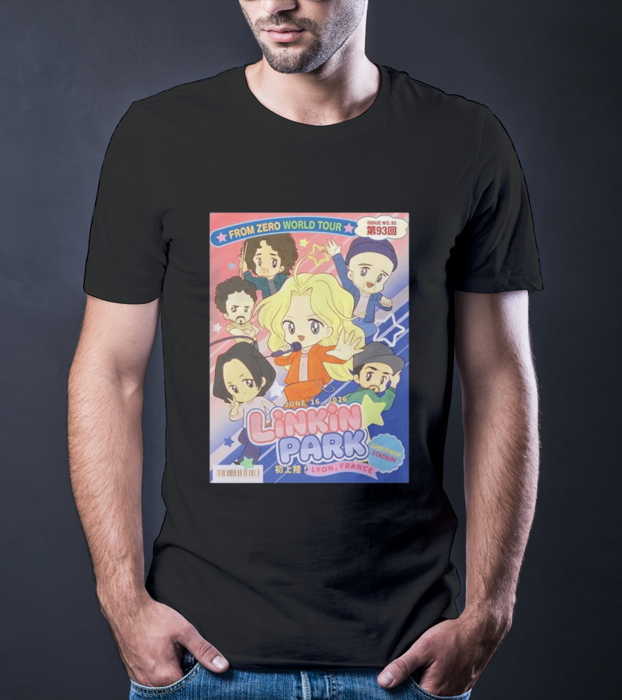 Linkin Park From Zero World Tour Issue No. 93 Lyon France Groupama Stadium June 16 2026 T-Shirt
