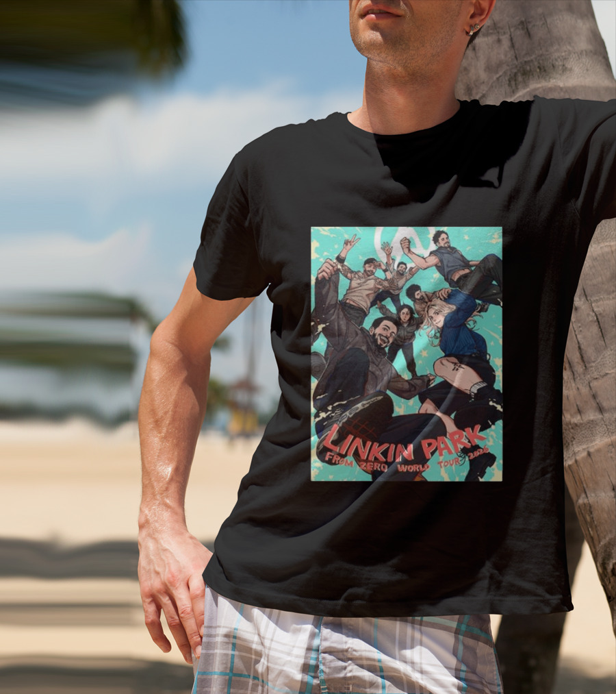 Linkin Park From Zero World Tour 2026 Munich Anime Style Concert T-Shirt