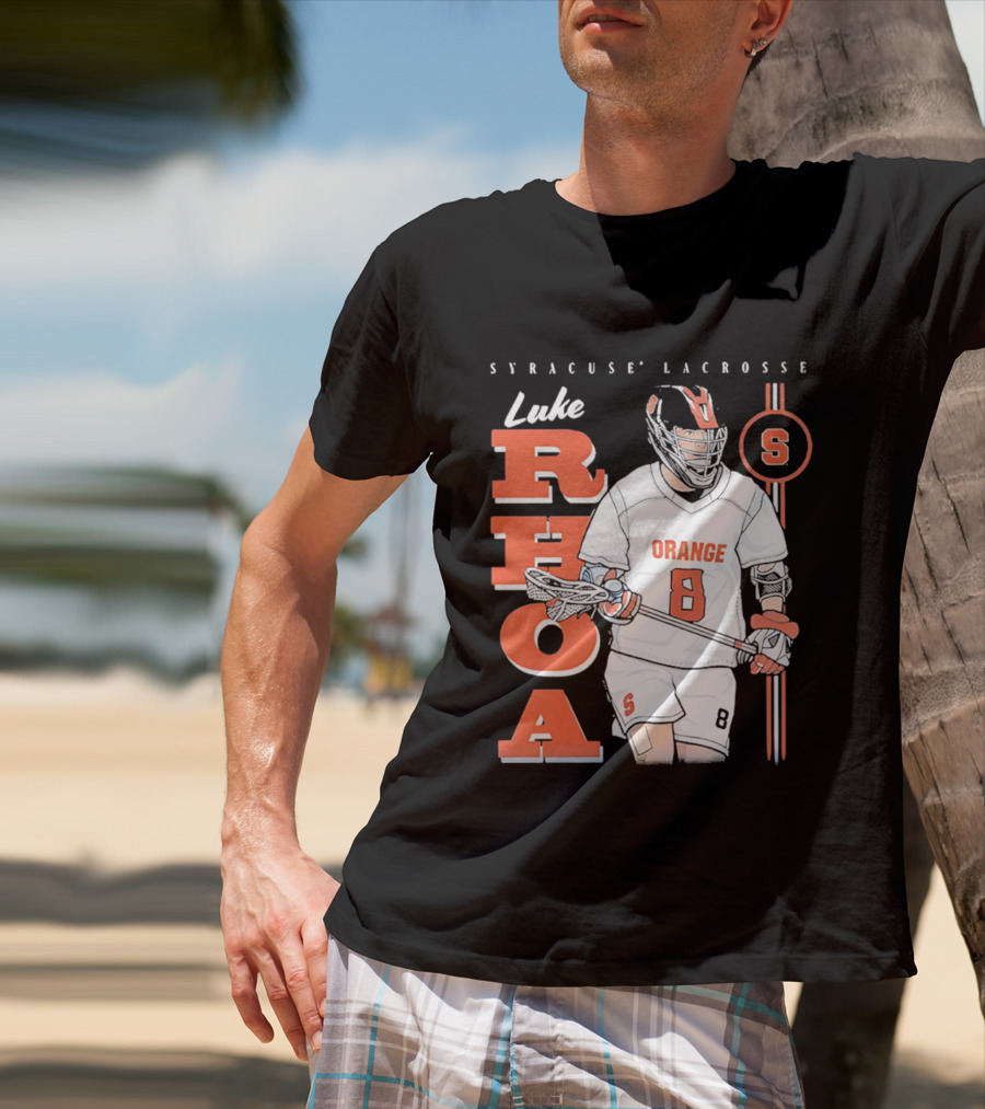Luke Rhoa Syracuse Lacrosse Orange NCAA 8 T-Shirt