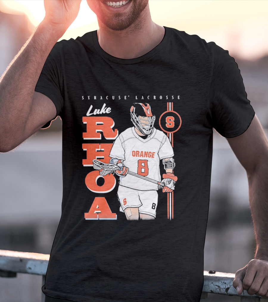 Luke Rhoa Syracuse Lacrosse Orange NCAA 8 T-Shirt