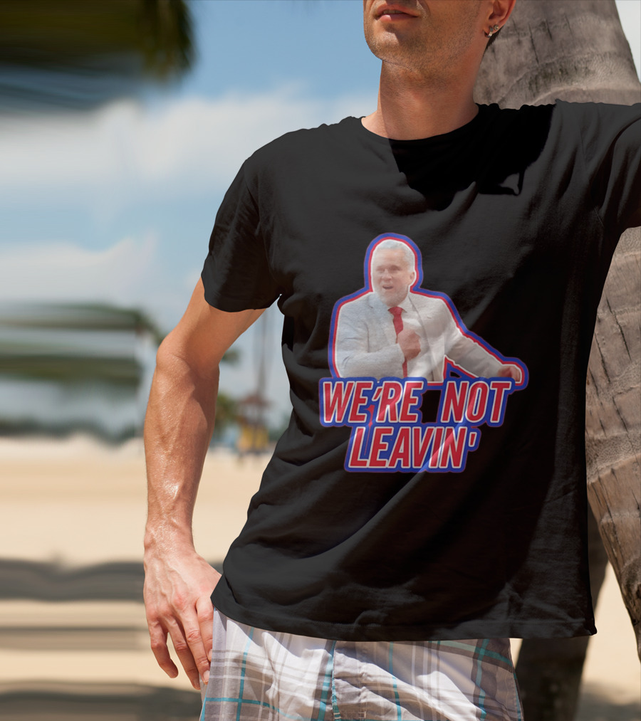 Martin St. Louis We're Not Leavin' Montreal Canadiens T-Shirt