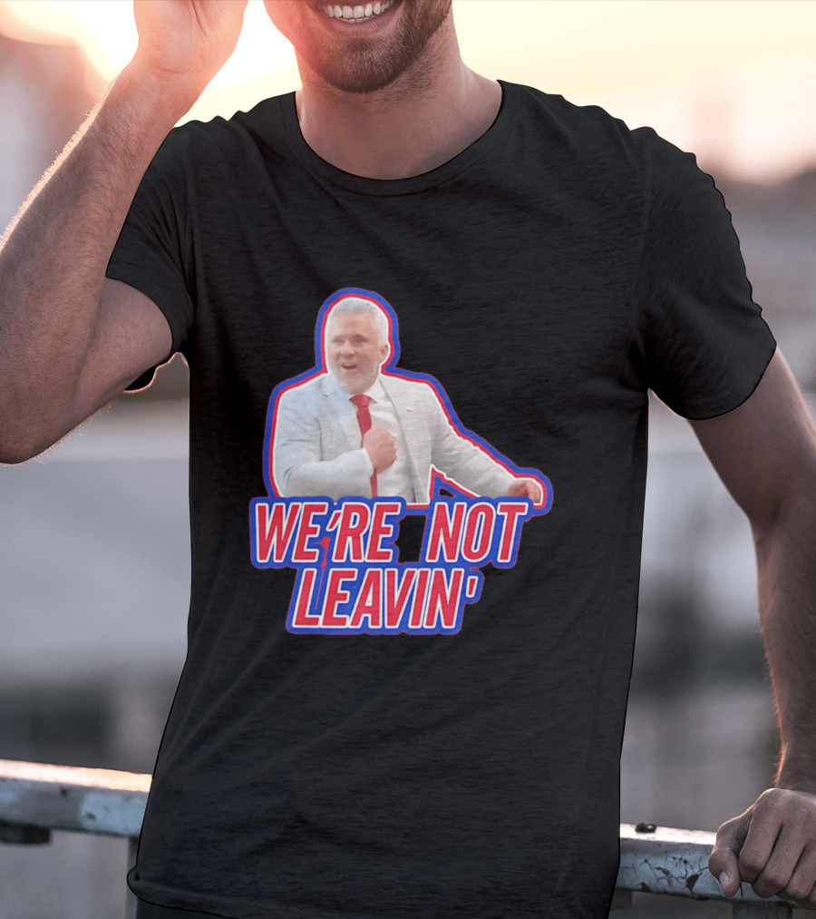 Martin St. Louis We're Not Leavin' Montreal Canadiens T-Shirt