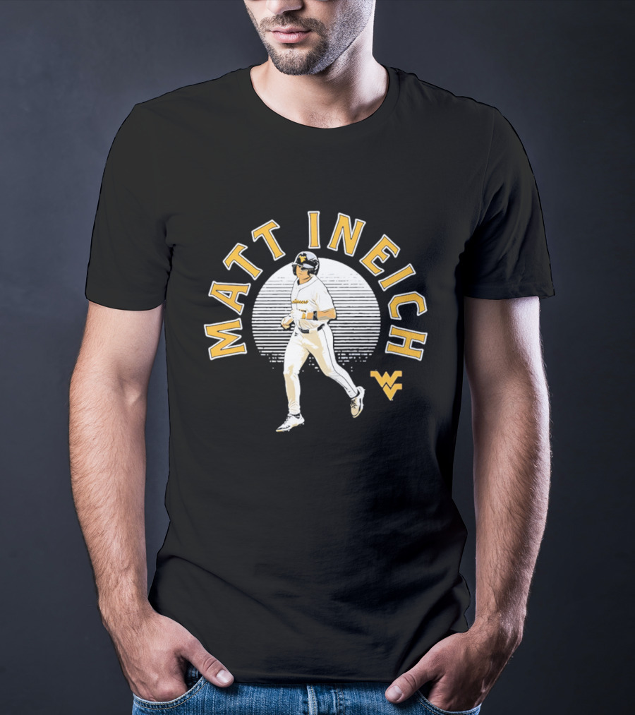 Matt Ineich WV Baseball Player Retro Style Sportsman T-Shirt