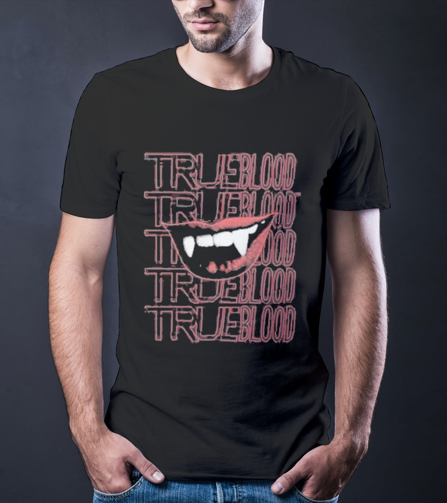 True Blood Vampire Fangs High Waisted Style Collection T-Shirt