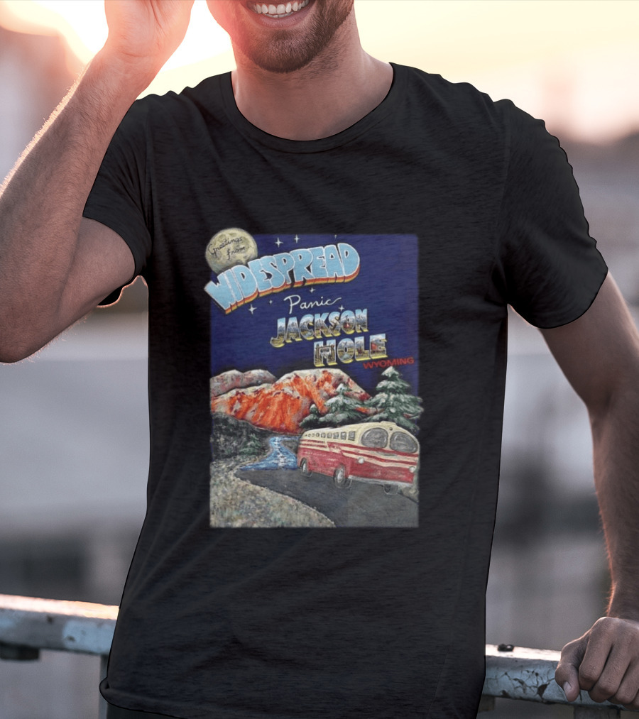Greetings From Widespread Panic Jackson Hole Wyoming July 5 2026 Show Announce T-Shirt