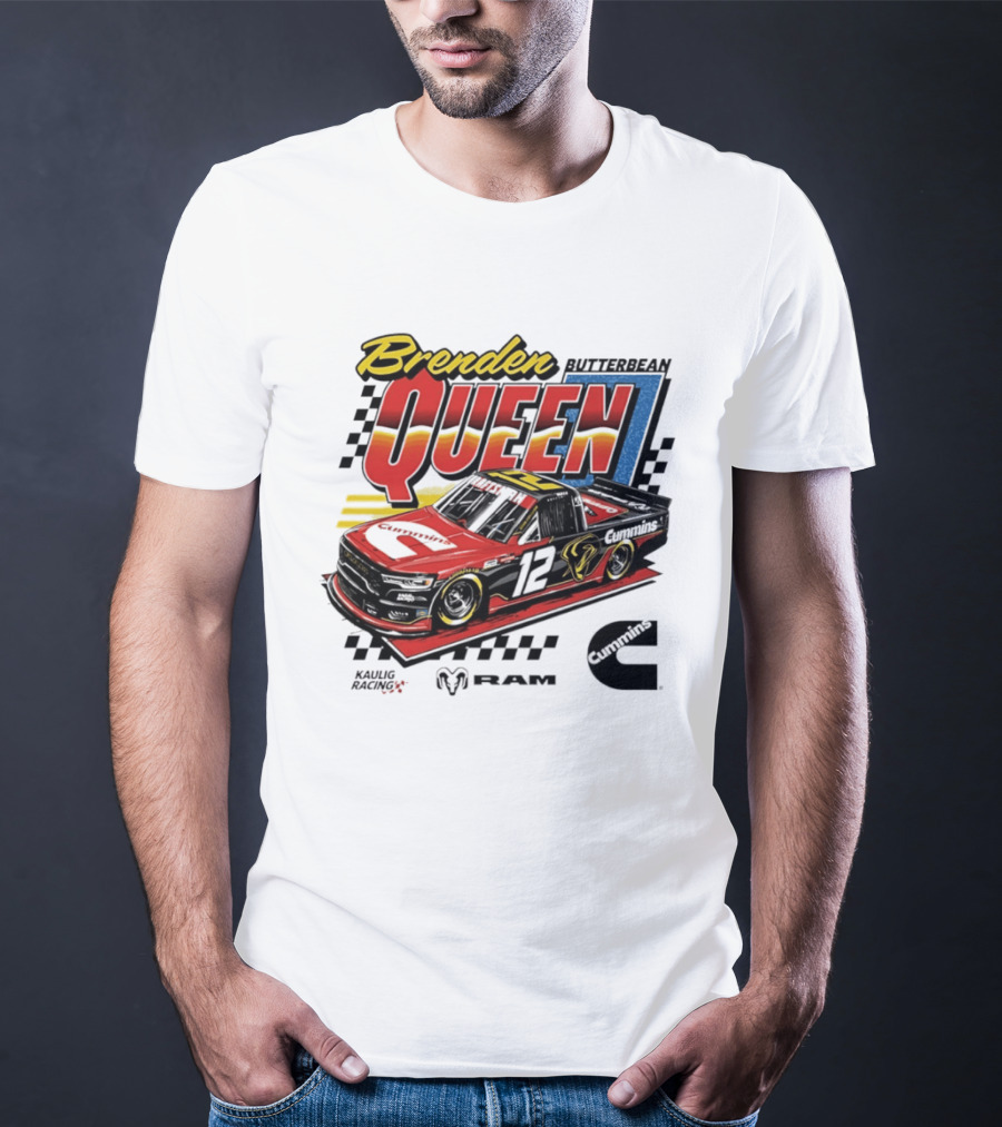 Brenden Queen Butterbean Kaulig Racing Craftsman Cummins Truck 12 RAM T-Shirt