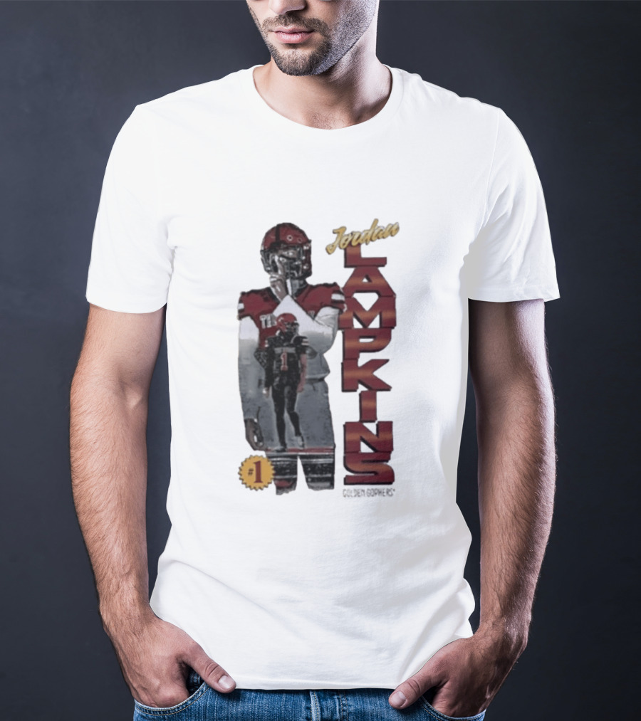 Jordan Lampkins 1 Minnesota Golden Gophers Football Player T-Shirt