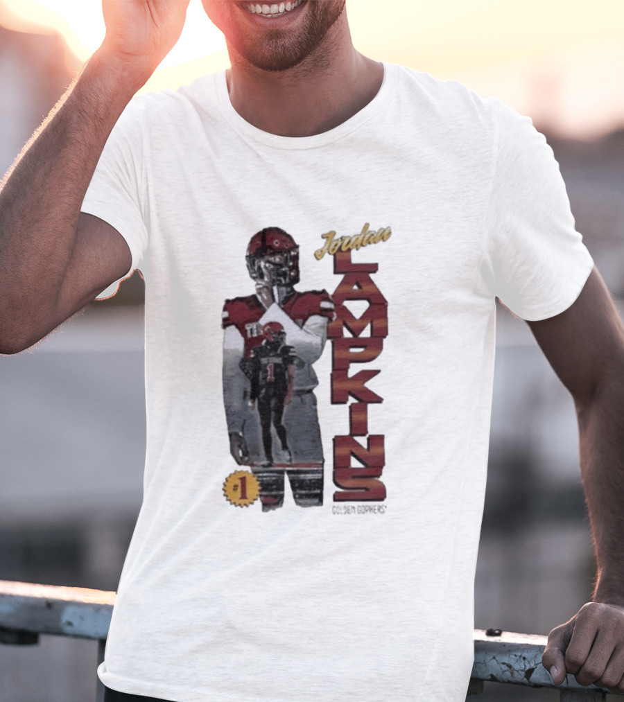 Jordan Lampkins 1 Minnesota Golden Gophers Football Player T-Shirt