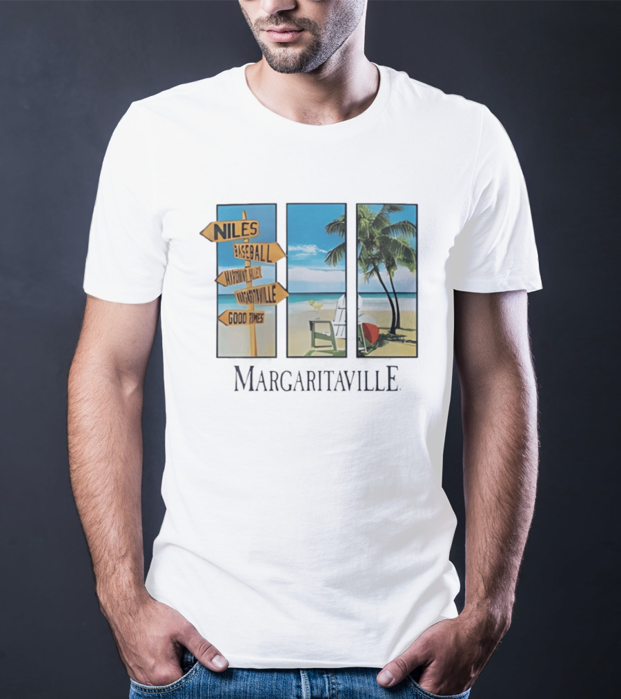 Niles Baseball Mahoning Valley Margaritaville Beach Good Times T-Shirt
